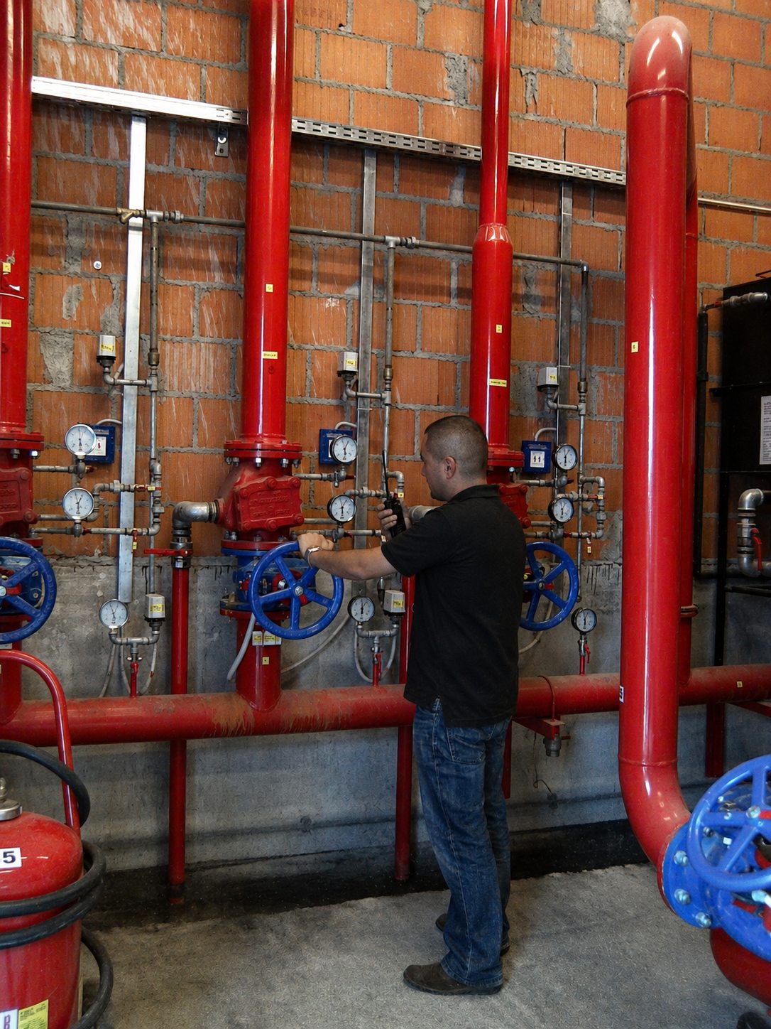 Servis i pregled sprinkler stanice na objektu